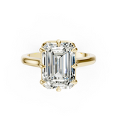 8-Prong Emerald Cut Diamond Solitaire Ring