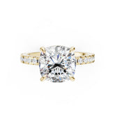 Cushion Diamond With Under-Halo Settings Ring