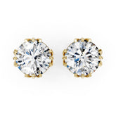 Round Brilliant Lab Grown Diamond Stud Earrings