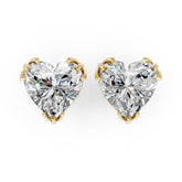 Heart Brilliant Lab Grown Diamond Stud Earrings
