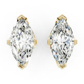 Marquise Cut Diamond Stud Earrings