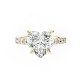 Heart Diamond With Hidden Halo Anniversary Ring