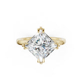 Kite Set Princess Cut Solitaire Diamond Engagement Ring
