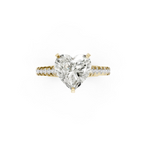 Heart Diamond Graduation Set Engagement Ring
