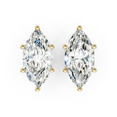 Marquise Brilliant Cut Diamond Stud Earring