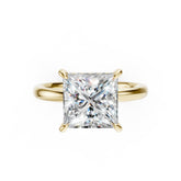 Hidden Halo Princess Cut Diamond Engagement Ring