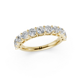 Cushion Diamond Half Eternity Band