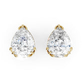 Pear Brilliant Lab Grown Diamond Stud Earrings