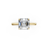 Asscher Cut Flower Prong ring