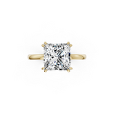 Double Prong Princess Solitaire Ring