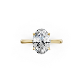Oval Cut Flower Prong ring