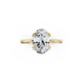 Double Prong Oval Solitaire Ring