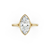 Marquise Bezel Cathedral Shank Ring