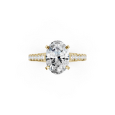 Oval Diamond Graduation Set Engagement Ring