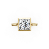 Princess Bezel Cathedral Shank Ring