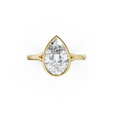 Pear Bezel Cathedral Shank Ring
