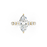 Marquise Diamond Shared Prong Engagement Ring