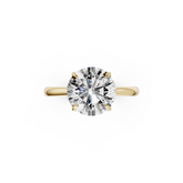 Round Cut Flower Prong ring