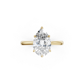 Pear Cut Flower Prong ring