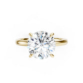 Hidden Halo Round Cut Diamond Engagement Ring