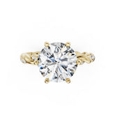 Twisted Vine Round Brilliant Diamond Ceremony Ring