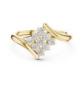 Round Diamond Flow Cluster Bypass Ring