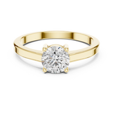 Four Prong Round Solitaire Ring