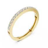 Classic Round Diamond Half-Eternity Band
