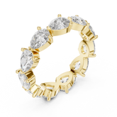 East-West Pear Diamond Eternity Band