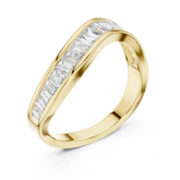 Baguette Diamond Wave Eternity Band
