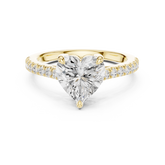 Heart Cut Lab Grown Diamond Engagement Ring