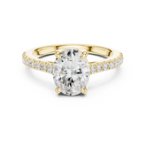 Oval Cut Lab Grown Diamond Engagement Ring