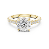 Round Cut Lab Grown Diamond Engagement Ring