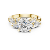 Round Cut Diamond Multi-Shape Accent Ring