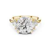 Five Stone Round And Marquise Cut Diamond Ring
