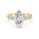 Trio Marquise & Round Twisted Ring