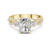 Trio Radiant & Round Twisted Ring