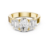 Oval Diamond Five-Stone Engagement Ring