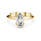 Marquise Knife Edge Solitaire Lab Grown Diamond Promise Ring