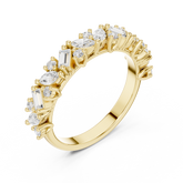 Multi Shape Diamond Wedding Band