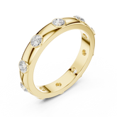Bezel Set Round Diamond Flush Eternity Band