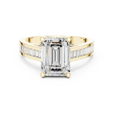 Emerald Cut Baguette Channel Set Anniversary Ring