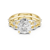 Pear Cut Lab Diamond Bridal Ring Set
