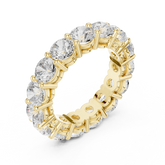 Round Lab Grown Diamond Shared Prong Eternity Band