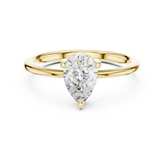 Pear Shaped Solitaire Promise Ring