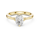 Oval Cut Solitaire Diamond Engagement Ring