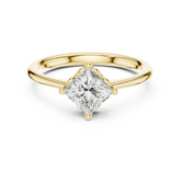 Princess Cut Lab Grown Diamond Solitaire Anniversary Ring