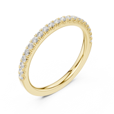 Round Brilliant Diamond Half Eternity Band