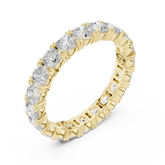 Cushion Cut Diamond Shared Prong Eternity Band