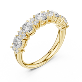 Alternating Round Diamond Anniversary Band